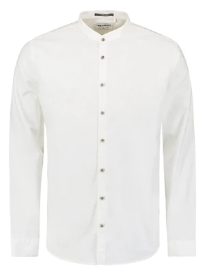No Excess Shirt Granddad Solid With Linen 27470218SN