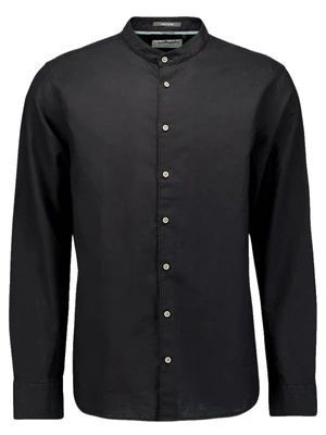 No Excess Shirt Granddad Solid With Linen 27470218SN