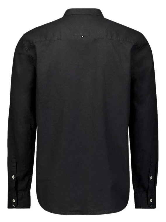 No Excess Shirt Granddad Solid With Linen 27470218SN