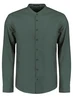 No Excess Shirt Granddad Solid With Linen 27470218SN