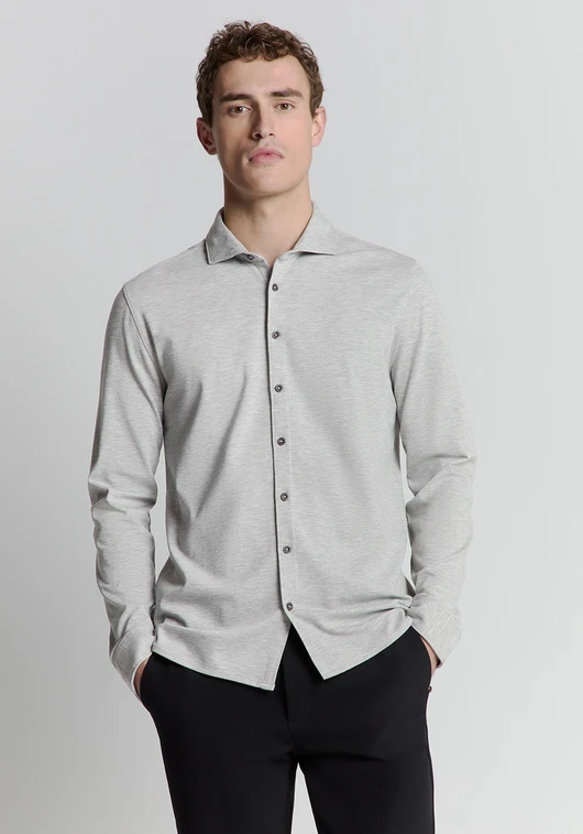 No Excess Shirt Jersey Melange Stretch 27410180
