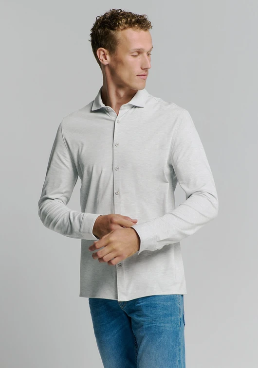 No Excess Shirt Jersey Melange Stretch 27410180