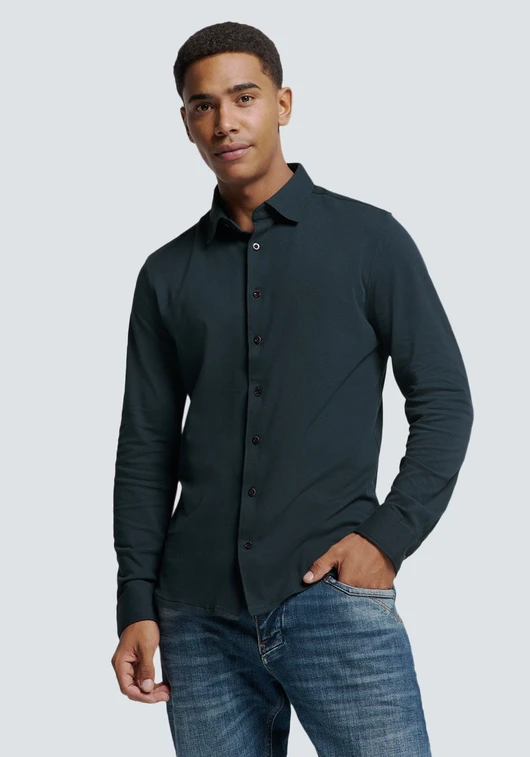 No Excess Shirt Jersey Pique Stretch N4186