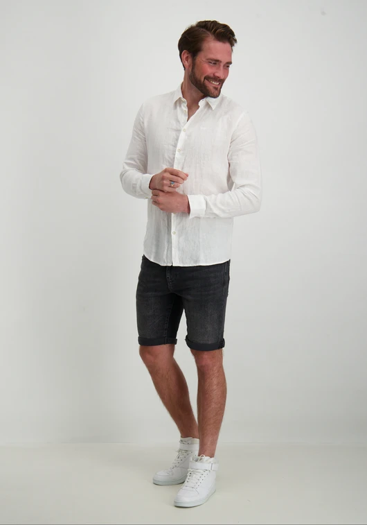 No Excess Shirt Linen Solid 23470213SN