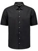 No Excess Shirt Short Sleeve Solid With Linen 27480321SN