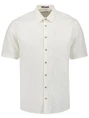 No Excess Shirt Short Sleeve Solid With Linen 27480321SN