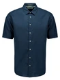 No Excess Shirt Short Sleeve Solid With Linen 27480321SN