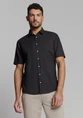 No Excess Shirt Short Sleeve Solid With Linen 27480321SN