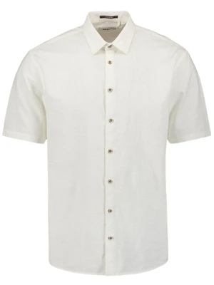No Excess Shirt Short Sleeve Solid With Linen 27480321SN