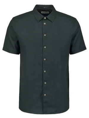 No Excess Shirt Short Sleeve Solid With Linen 27480321SN