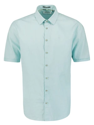 No Excess Shirt Short Sleeve Solid With Linen 27480321SN