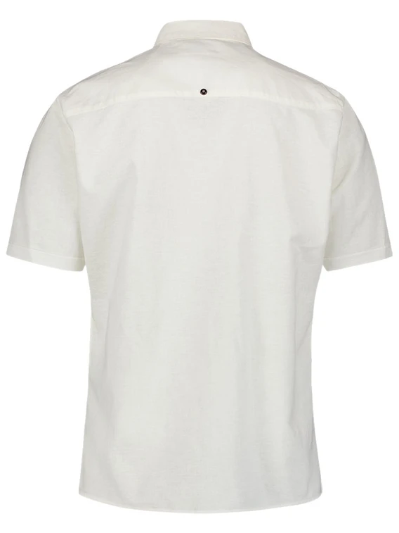 No Excess Shirt Short Sleeve Solid With Linen 27480321SN