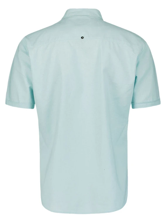 No Excess Shirt Short Sleeve Solid With Linen 27480321SN