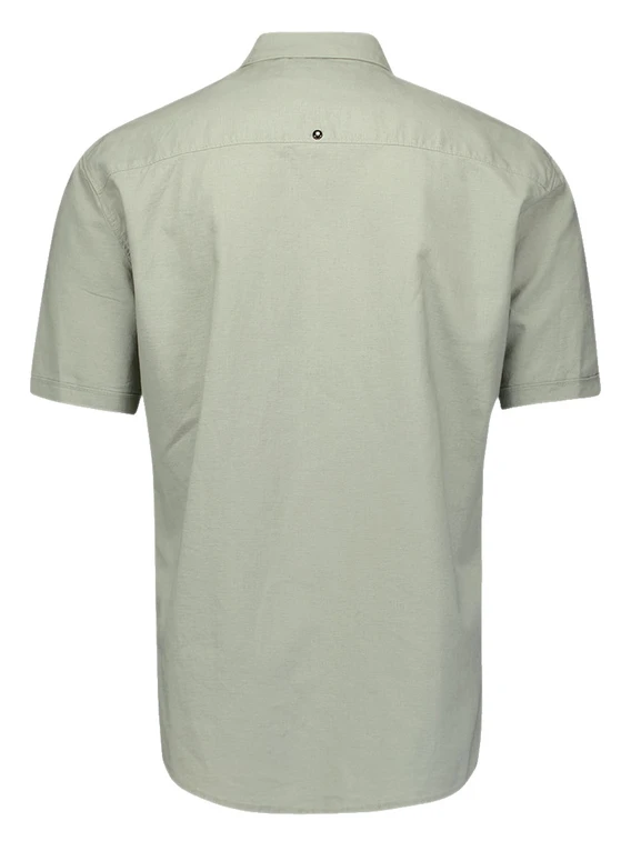 No Excess Shirt Short Sleeve Solid With Linen 27480321SN