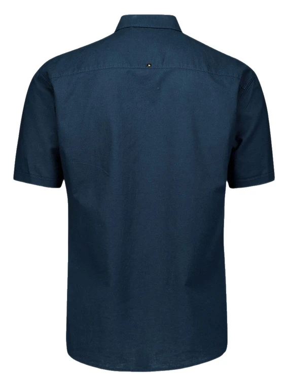 No Excess Shirt Short Sleeve Solid With Linen 27480321SN