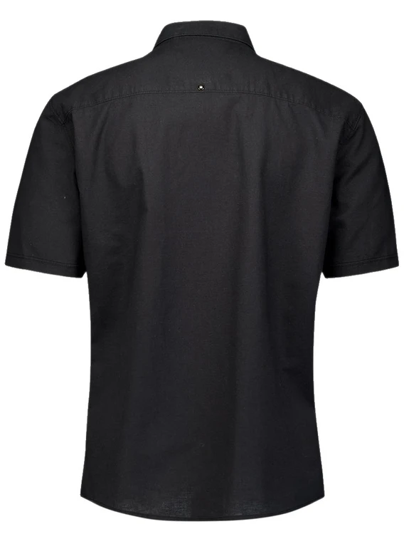 No Excess Shirt Short Sleeve Solid With Linen 27480321SN