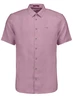 No Excess Shirt Short Sleeve Solid With Linen 27480321SN