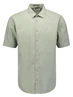 No Excess Shirt Short Sleeve Solid With Linen 27480321SN