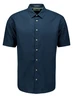No Excess Shirt Short Sleeve Solid With Linen 27480321SN