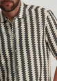 No Excess Shirt Short Sleeve Zig Zag Jacquard 28490488