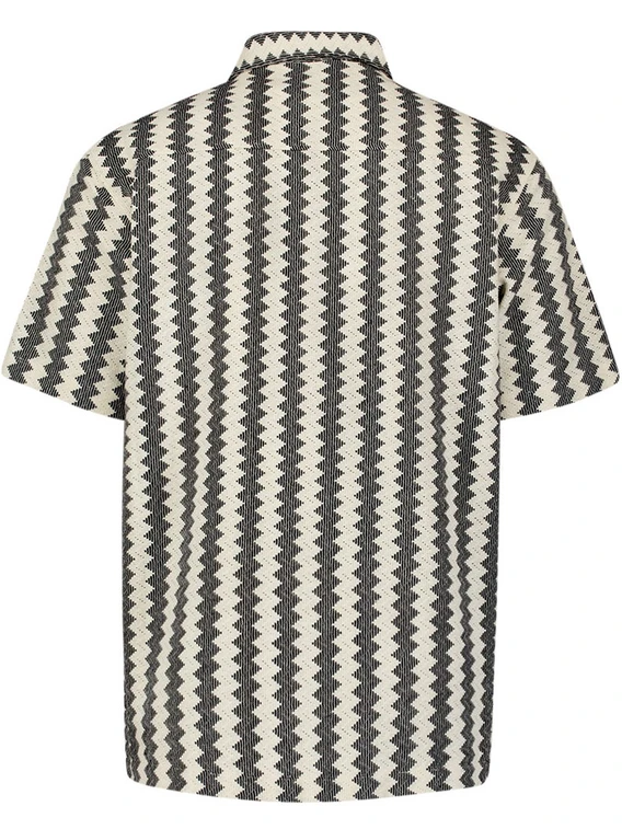 No Excess Shirt Short Sleeve Zig Zag Jacquard 28490488