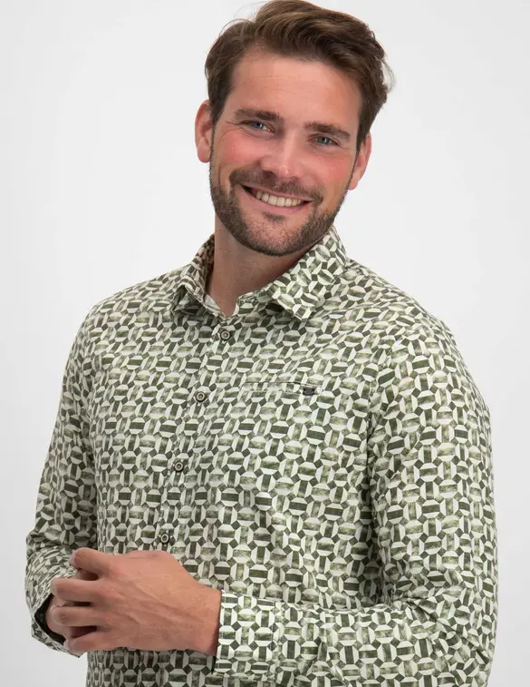 No Excess Shirt Stretch Allover Printed 21430813