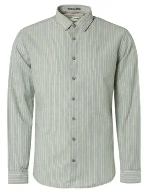 No Excess Shirt Stripes With Linen 23450216