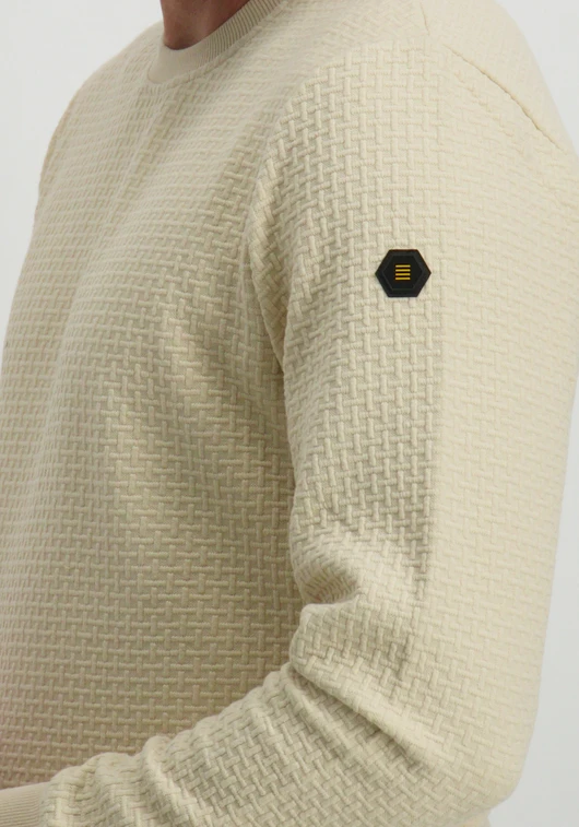 No Excess Sweater Crewneck Double Layer Jacqu 25100908