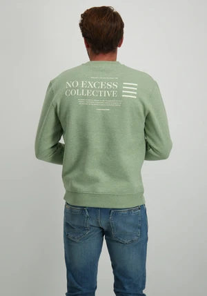 No Excess Sweater Crewneck Melange 25100811