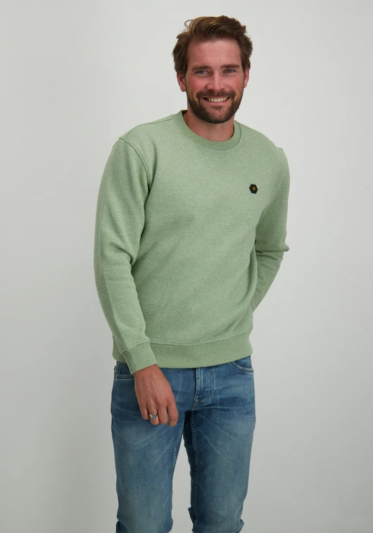 No Excess Sweater Crewneck Melange 25100811