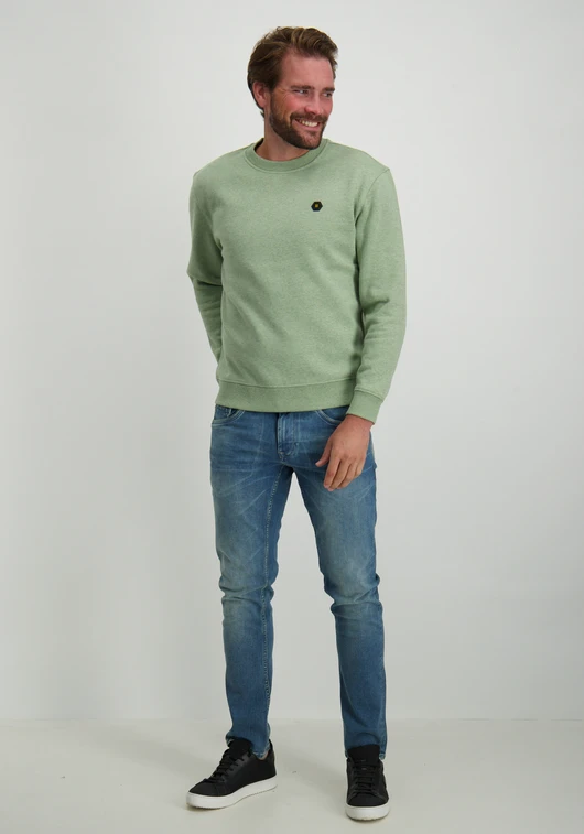 No Excess Sweater Crewneck Melange 25100811