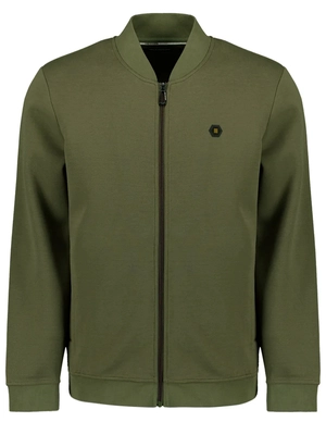No Excess Sweater Full Zipper Pique Bomber N1006