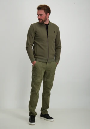 No Excess Sweater Full Zipper Pique Bomber N1006