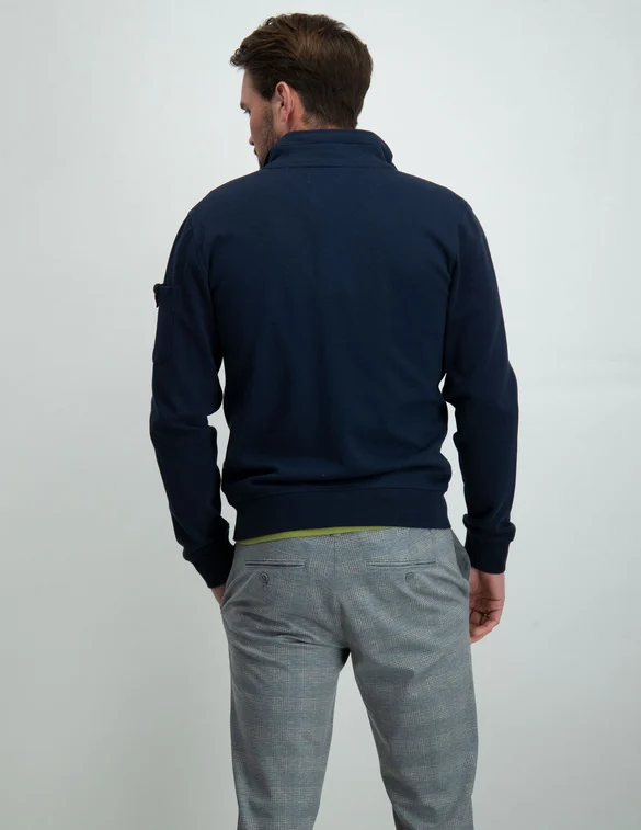 No Excess Sweater Full Zipper Twill Jacquard 19100224