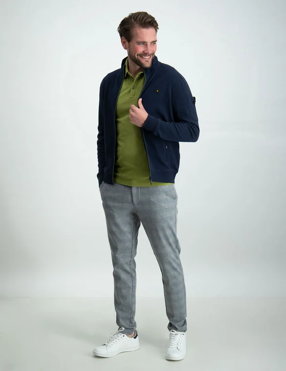No Excess Sweater Full Zipper Twill Jacquard 19100224