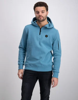 No Excess Sweater Half Zipper Hooded 18101155