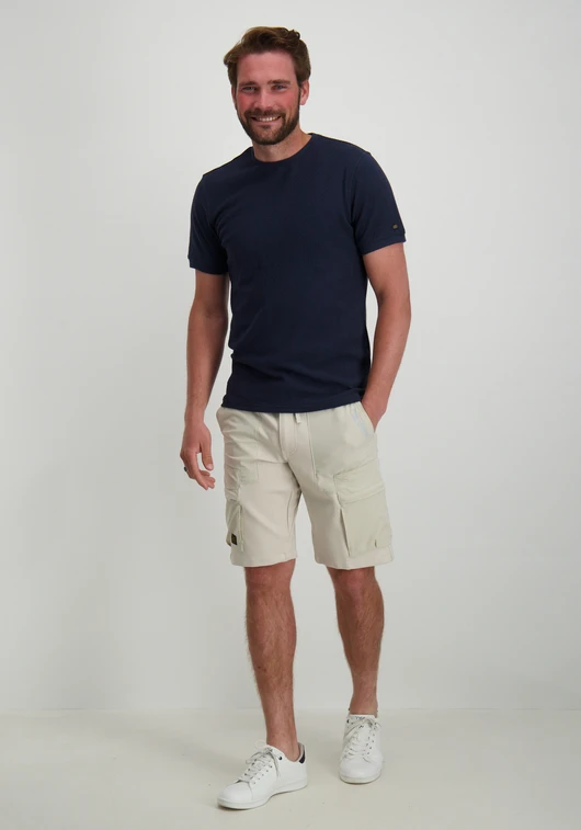 No Excess T-Shirt Crewneck Solid Jacquard 23320300SN