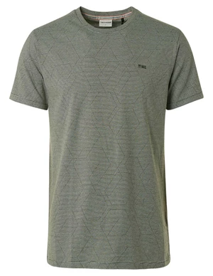 No Excess T-Shirt Crewneck Stripe Jacquard 15350328
