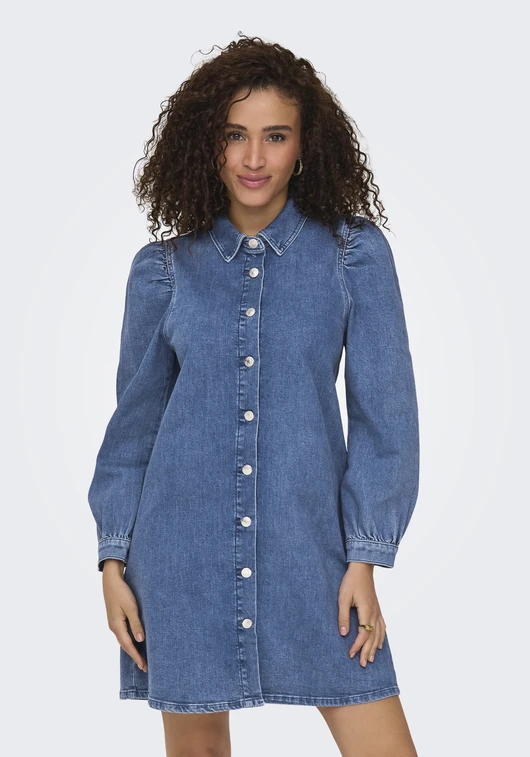 Only ONLALMA L/S DRESS DNM CRO 15345570