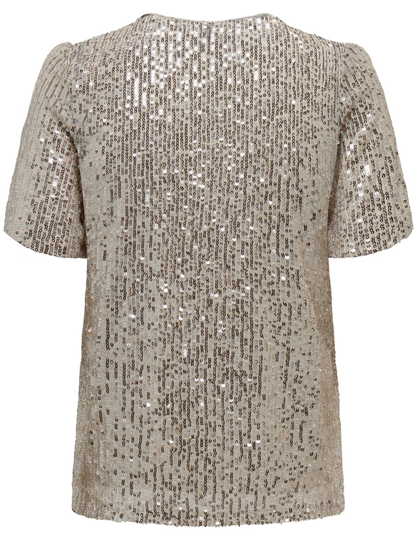 Only ONLANA S/S LOOSE SEQUINS TOP JRS 15333850