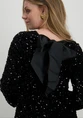 Only ONLANIKA SEQUINS LS BOW DRESS WVN 15339408