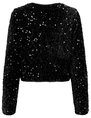 Only ONLANIKA SEQUINS LS BOW TOP WVN 15339412