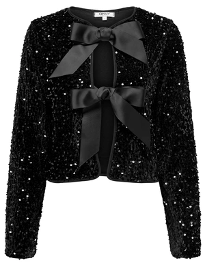 Only ONLANIKA SEQUINS LS BOW TOP WVN 15339412