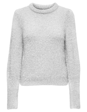 Only ONLANNI LS GLITTER PUFF O-NECK KNT 15339595