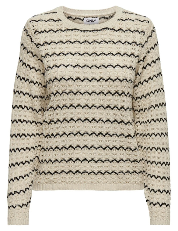 Only ONLASA LS STRUCTURE O-NECK NOOS KNT 15324522