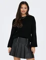 Only ONLAVI LS EMBELLISH O-NECK EX KNT 15323962