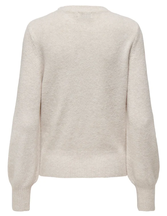 Only ONLAVI LS EMBELLISH O-NECK EX KNT 15323962