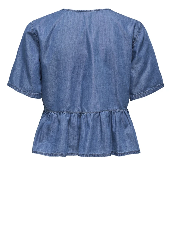 Only ONLBEA SS BOW DNM SHIRT BJ 15344257