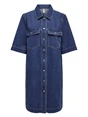 Only ONLBELLE S/S BUTTON DRESS DNM GUA N 15324384