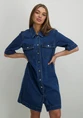 Only ONLBELLE S/S BUTTON DRESS DNM GUA N 15324384